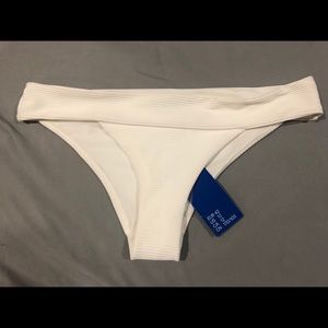 NWT white bikini bottoms